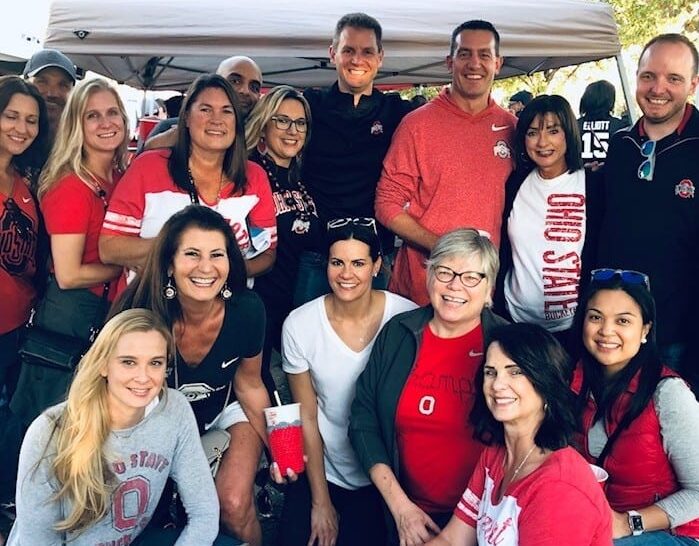 CRC staff group photo at a Ohio State game